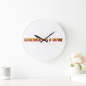 寛大さは美徳EN ラージ壁時計 (ホーム)