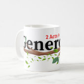 寛大さ(2使徒9:7)マグカップ コーヒーマグカップ (正面左)