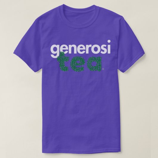 寛大なお茶愛好家ホワイト Tシャツ (デザイン正面)