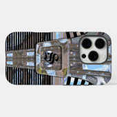 寛大なアールデコモノグラム Case-Mate iPhoneケース (裏面 (横))