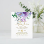 寛大なサファイアブルーフローラブーケ結婚ス (スタンド正面)