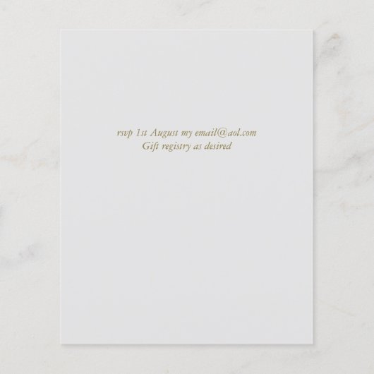 寛大なサファイアブルーフローラブーケ結婚ス (裏面)