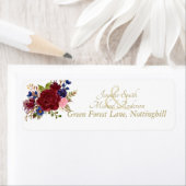 寛大なブルゴーニュ王室のーブルーピンクローズ結婚ズ ラベル (インサイチュ)