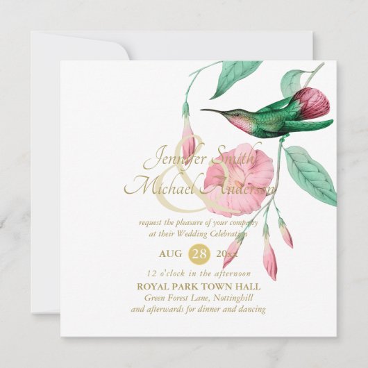 寛大なミントピンクハミングバードフローラつる植物花 (正面)