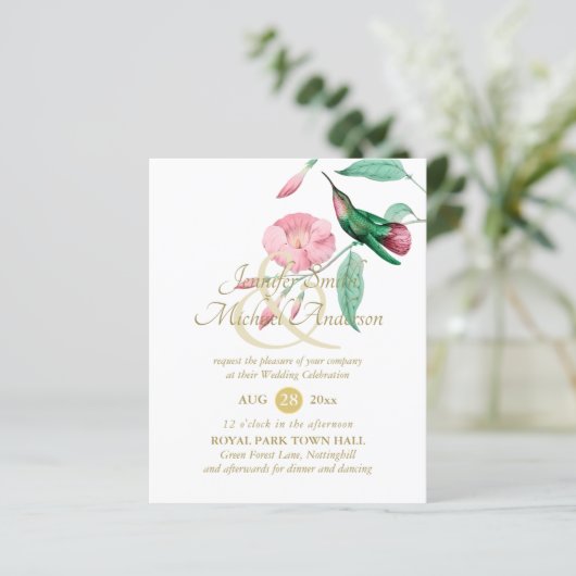 寛大なミントピンクハミングバードフローラつる植物花 (スタンド正面)