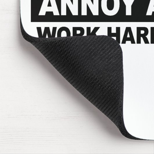 寛大な仕事の懸命を悩まし、幸せがあって下さい マウスパッド (コーナー)