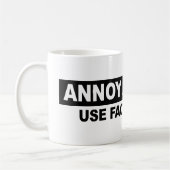 寛大な使用事実および論理を悩まして下さい コーヒーマグカップ (左)