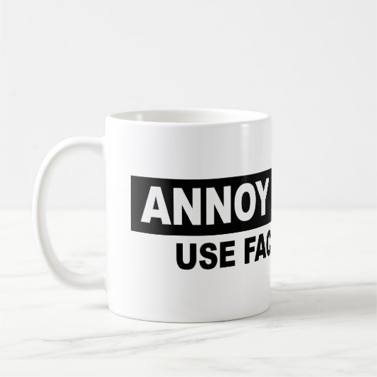 寛大な使用事実および論理を悩まして下さい コーヒーマグカップ (左)