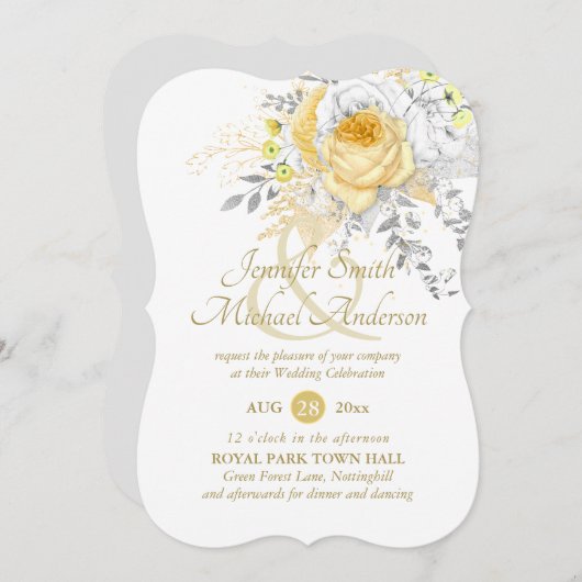 寛大な白金ゴールドバラス結婚シルバーファンシー (正面/裏面)