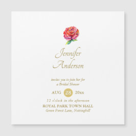 寛大な赤ローズウォーター色金ゴールドブライダルシャワー