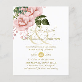 寛大な赤面ピンク金ゴールドバラブーケ結婚ス