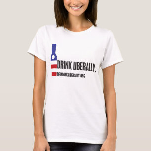 寛大の飲み物の女性のTシャツ Tシャツ