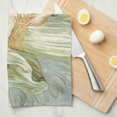 寛大-寛大さの守り神 キッチンタオル (四つ折り)