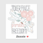 寛容が花の自由をよくはしゃぐ促進 シール (シート)