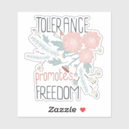 寛容が花の自由をよくはしゃぐ促進 シール