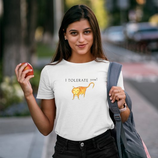 寛容な無関心オレンジ猫 トライブレンドＴシャツ
