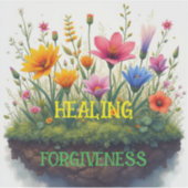 寛容は癒しを与える シール (正面)