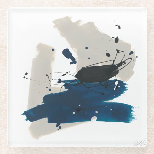 寛治 ガラスコースター (正面)