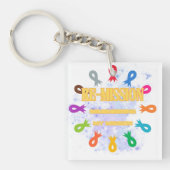 寛解がんリボン キーホルダー (正面)