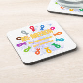 寛解がんリボン コースター (左側)