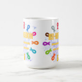 寛解がんリボン コーヒーマグカップ (中央)