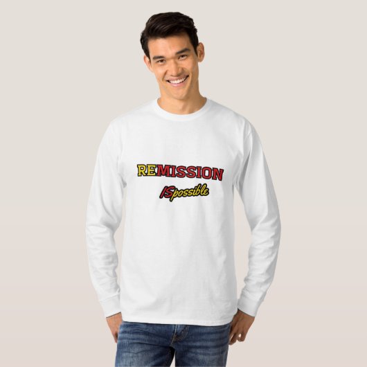 寛解は可能である Tシャツ (正面フル)