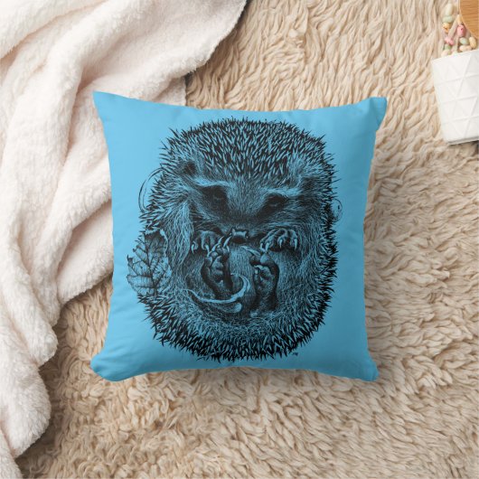 寝ているアナグマでクッションを投げる クッション (ブランケット)
