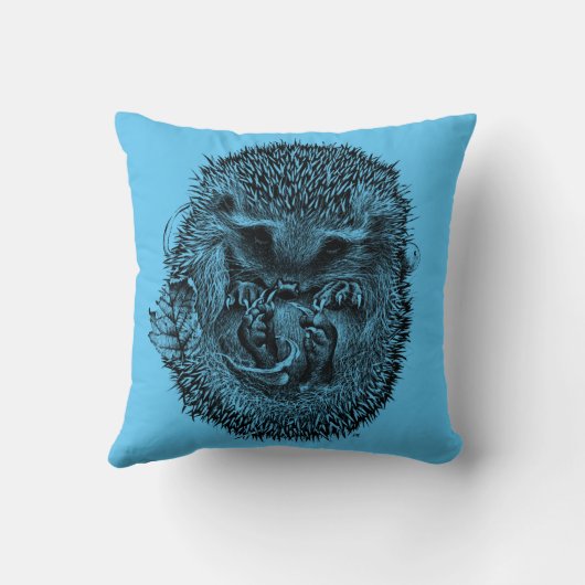 寝ているアナグマでクッションを投げる クッション (裏面)