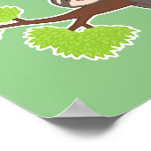 寝ているナマケモノ ポスター (角)