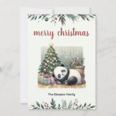 寝ているパンダ シーズンカード (正面)