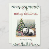 寝ているパンダ シーズンカード (正面/裏面)