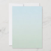 寝ているベビー象と赤ちゃんシャワー招待 招待状 (裏面)