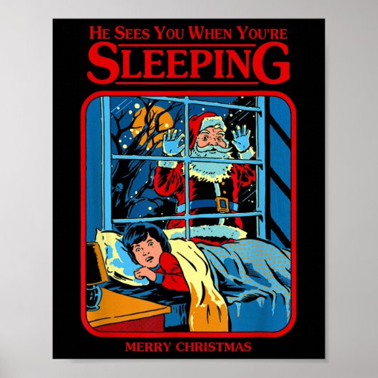 寝ている時もあなたを見てる メリークリスマス ポスター (正面)