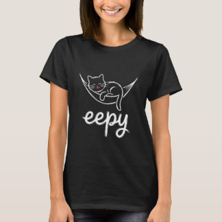 寝ている猫の面白いミーム Tシャツ