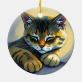 寝ている猫 セラミックオーナメント (裏面)
