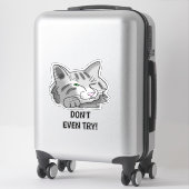 寝ている猫、諦めろ！ シール (スーツケース)