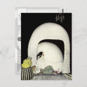 寝ている間に少年のかつらをはずした ポストカード (正面/裏面)