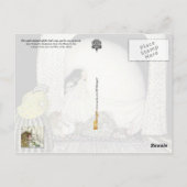 寝ている間に少年のかつらをはずした ポストカード (裏面)