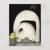 寝ている間に少年のかつらをはずした ポストカード (正面)