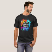 寝てるとぶつけられる ペイントボール ギフト Tシャツ (正面フル)