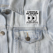 寝てるはず Funny Button Badge Pin 缶バッジ (インサイチュ)
