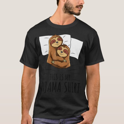 寝てるナマケモノ Tシャツ (正面)