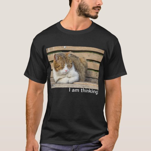 寝てる猫 Tシャツ (正面)