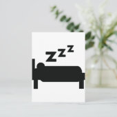 寝ぼけ頭 ポストカード (スタンド正面)