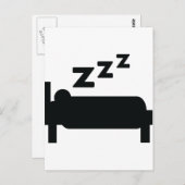 寝ぼけ頭 ポストカード (正面/裏面)