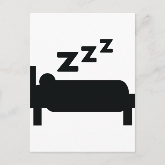 寝ぼけ頭 ポストカード (正面)