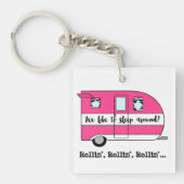 「寝まわってます！」 キーホルダー (正面)