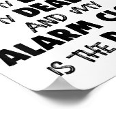 寝るのは俺の薬だ俺のベッドは俺のディーラーで俺のアラだ ポスター (角)
