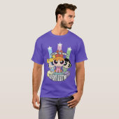 寝る前にも世界を救うパワーパフガールズ Tシャツ (正面フル)