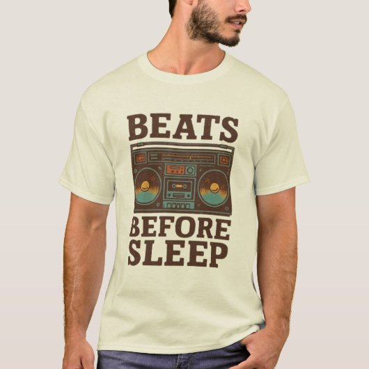 寝る前にビート Tシャツ (正面)